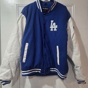 Blue and White Varsity Jacket